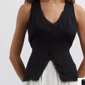 Reformation Skylar Top Black